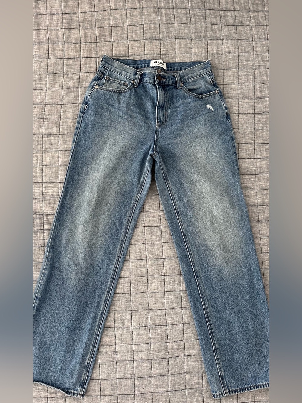 RSQ Low Rise Straight Leg Jeans Size 27 Medium Wash